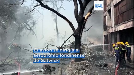 Rescatan a 1 superviviente del vuelo de Air India que se estrelló dejando al menos 265 muertos