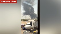 WATCH: Eyewitness video shows black smoke after devestating Air India plane crash