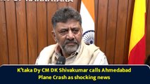 K’taka Dy CM DK Shivakumar calls Ahmedabad Plane Crash as shocking news