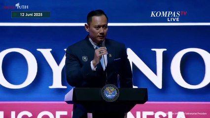 [FULL] Sambutan Menko AHY Depan Presiden Prabowo di Konferensi Internasional Infrastruktur 2025