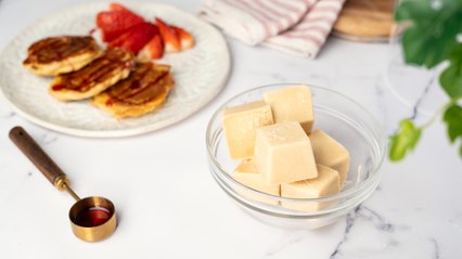 Tortitas siempre listas congelando en cubitos