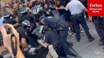 NYPD Officers Make Arrests During Anti-ICE Protests In NYC