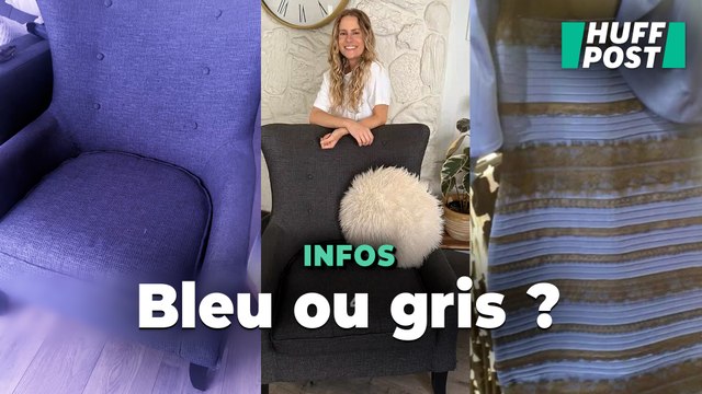 « Bleu ou gris ? » Une américaine découvre qu’elle est daltonienne en filmant son fauteuil