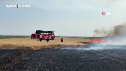 Kırklareli'nde buğday tarlalarında yangın: 500 dekar alan zarar gördü