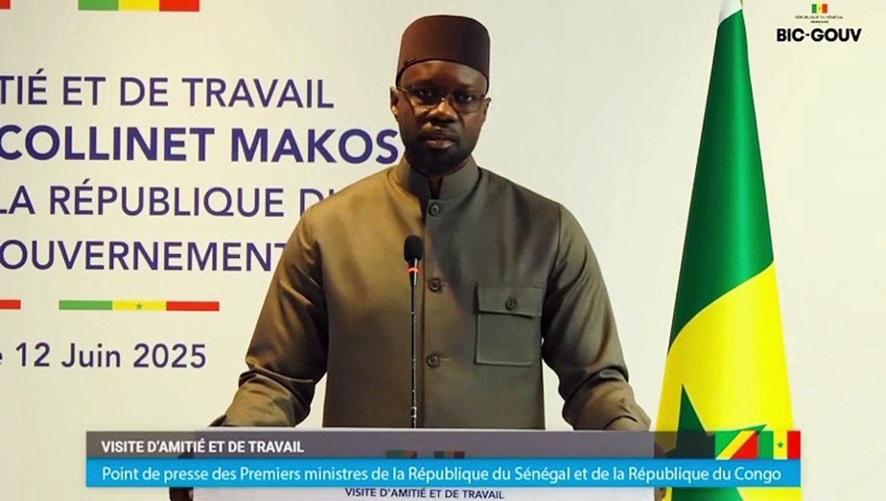 Le discours de haute portée de Sonko devant le Premier Ministre congolais...