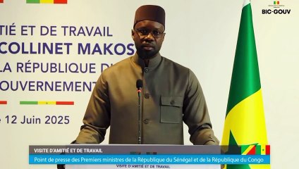 Le discours de haute portée de Sonko devant le Premier Ministre congolais...
