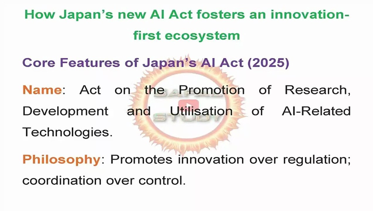 Fostering Innovation First Ecosystem - Japan Models new Artificial Intelligence