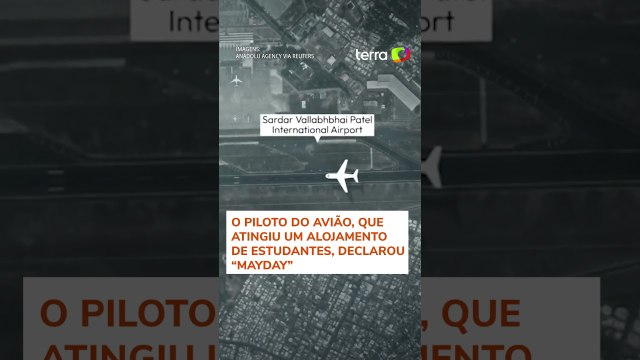Simulação reproduz tempo de voo do avião que caiu com 242 passageiros na Índia #shorts