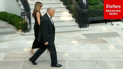 President Trump & First Lady Melania Trump Head To The Kennedy Center To See Les Misérables
