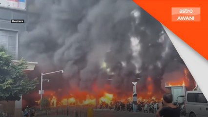 Kebakaran besar tercetus di tempat letak motosikal di China