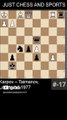 Mark Taimanov sacrifices the Knight and defeats Karpov (1977)