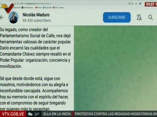 Pdte. Maduro: Recordamos con cariño y gratitud el natalicio de nuestro querido hermano Darío Vivas