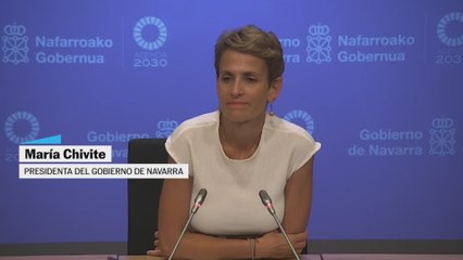 María Chivite entre lágrimas: "No está siendo un día fácil"