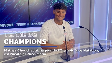 Mathys Chouchaoui, nageur de l’Olympic Nice Natation, est l'invité de Terre de champions