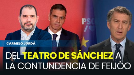 Del teatro de Sánchez a la contundencia del Feijóo: dos comparecencias opuestas en un momento clave