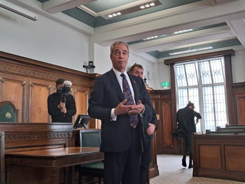 Nigel Farage visits Lancashire and tells residents: 'We'll spend your money wisely'