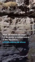 La reconstrucción del último puente colgante inca