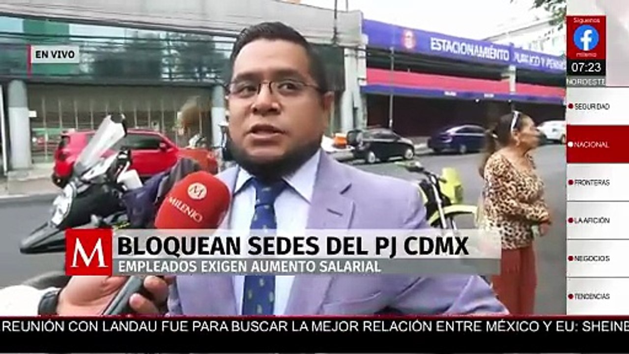 Persisten bloqueos del Poder Judicial en la CdMx; los empleados exigen aumento salarial