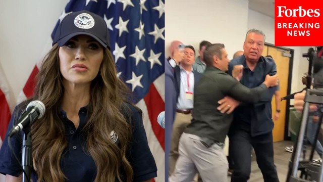 Alex Padilla Forcibly Removed From DHS Sec. Kristi Noem Press Conference