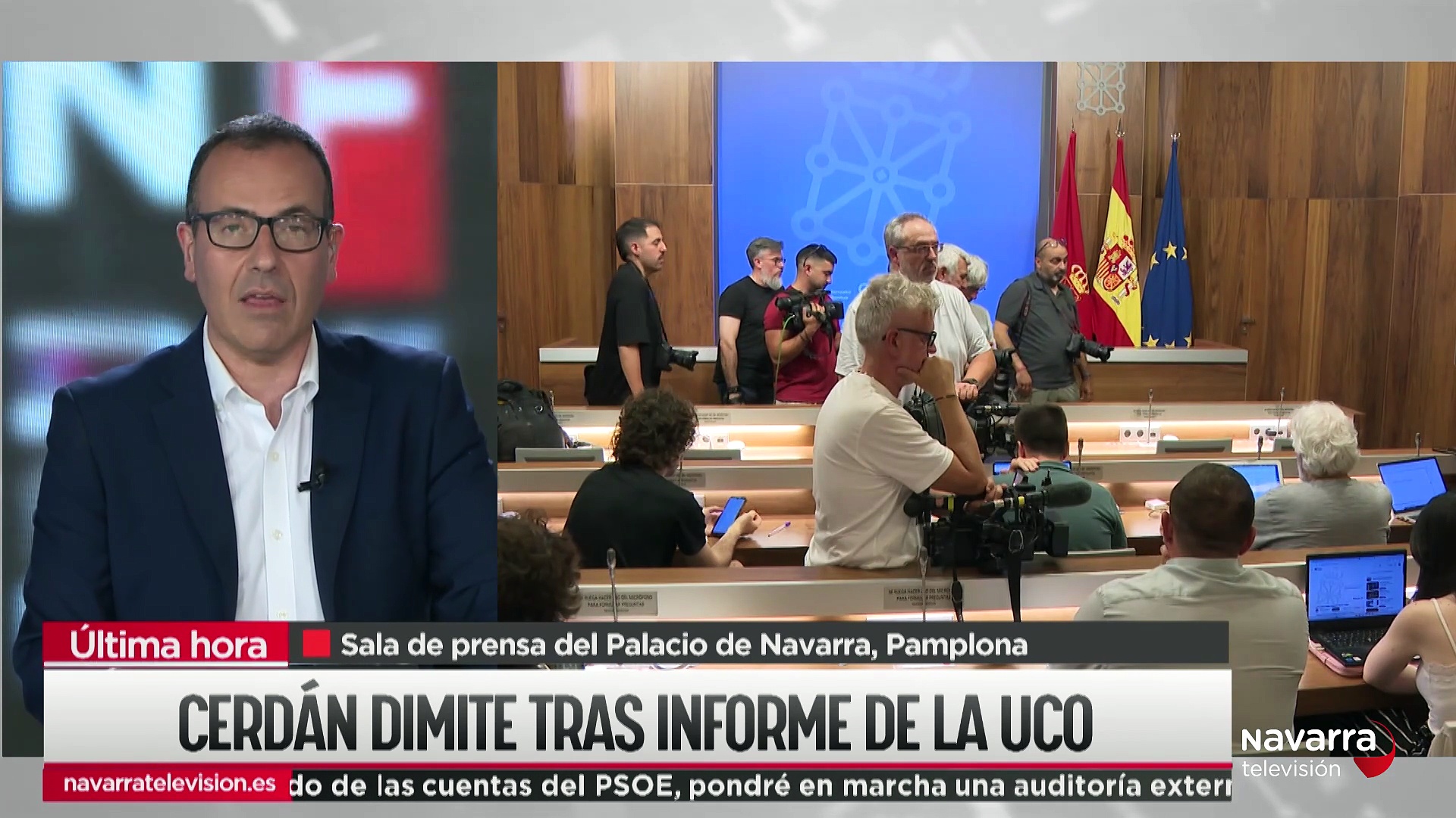 Especial Informativo rueda de prensa Chivite dimisión Cerdán 12-06-2025