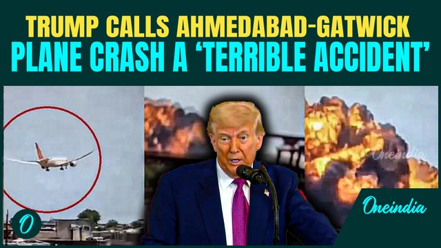‘India Plane Crash Terrible…’: Trump Reacts to Tragic Ahmedabad Plane Crash; Offers US Support