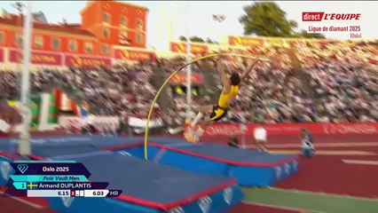 Duplantis vainqueur à Oslo avec un saut à 6,15 m - Athlé - Ligue de Diamant - Oslo