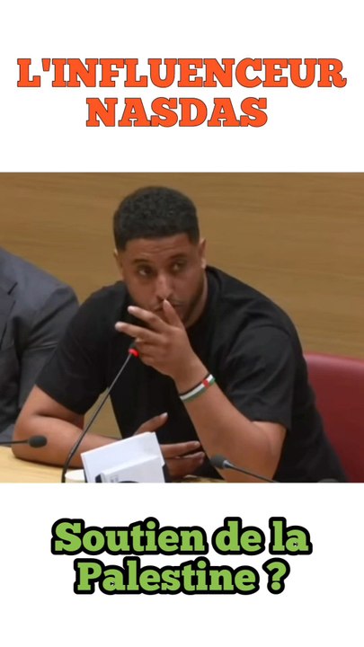 NASDAS, couleurs Palestine ?L'influenceur Nasser Sari arbore un soutien discret de la cause palestinienne, sous le nez des députés a l'Assemblée Nationale ?#gaza #nasdas #juifs #bracelet #sionistes