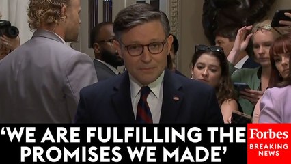 Speaker Johnson Takes Victory Lap After House Passes Recissions Package