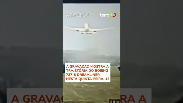 Vídeo mostra decolagem e queda de avião com 242 pessoas a bordo na Índia #shorts