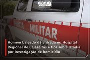 Homem baleado dá entrada no Hospital Regional de Cajazeiras e fica sob custódia por investigação de homicídio