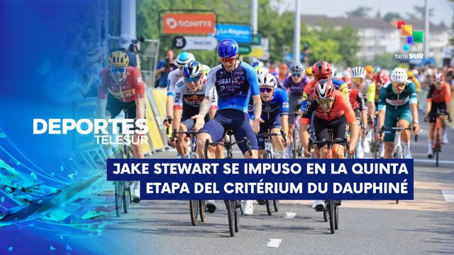 Jake Stewart se impuso en la 5ª etapa del Critérium du Dauphiné DEPORTES TELESUR 12-06-2025