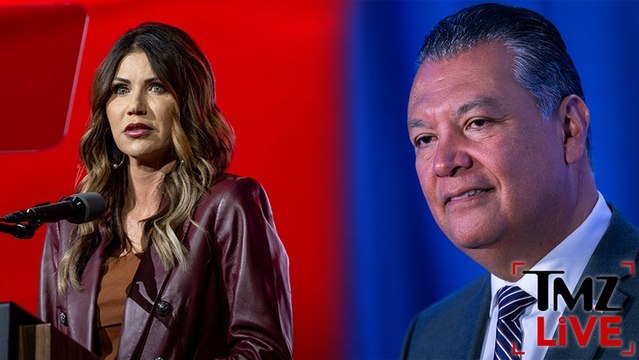 Senator Physically Ejected at DHS Secretary Noem's Press Conference | TMZ Live