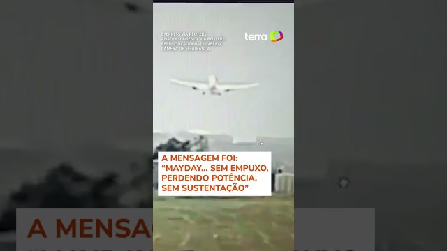 Últimas palavras de piloto de avião que caiu na Índia foram 'falha de motor', diz jornal #shorts