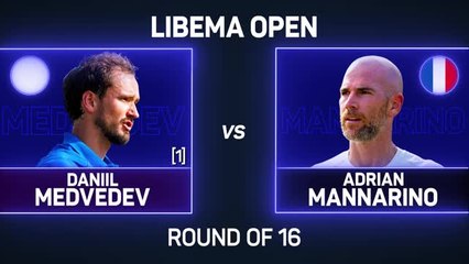 Medvedev sweeps Mannarino aside to reach Libema Open quarter-finals