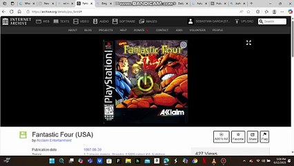 Opening To Fantastic Four 1997 PS1