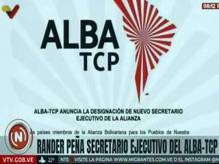 ALBA-TCP anuncia designación de Rander Peña como nuevo secretario ejecutivo de la alianza