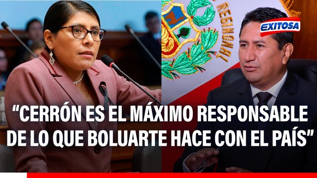 Margot Palacios: “Vladimir Cerrón es el máximo responsable de lo que Dina Boluarte hace con el país”