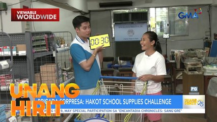 Unli-hakot ng school supplies within 30 seconds?! | Unang Hirit