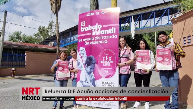 Refuerza DIF Acuña acciones de concientización contra la explotación infantil