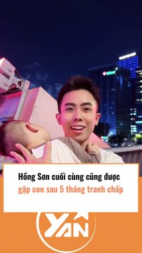 Hồng Sơn cuối cùng cũng gặp con sau thời gian dài xa cách nhưng CĐM lại soi biểu cảm bất thường