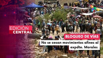Bolivianos afines al expresidente Evo Morales continúan bloqueos de carreteras