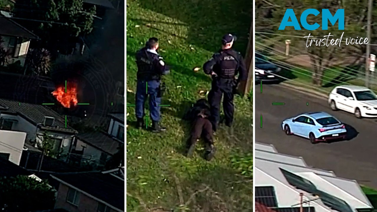 Three men apprehended after police pursuit through Merrylands, NSW