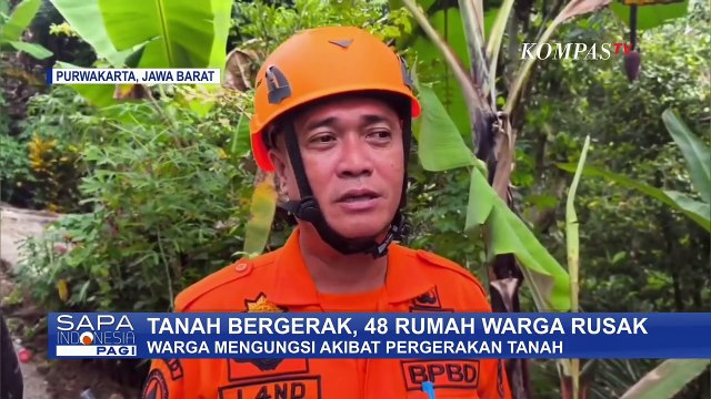 Kondisi Pengungsian Warga yang Rumahnya Rusak akibat Pergerakan Tanah di Purwakarta