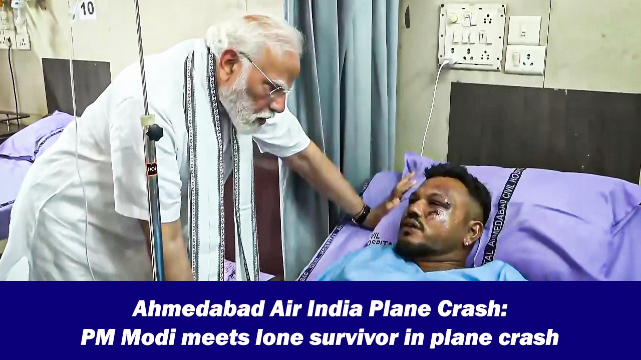 Ahmedabad Air India Plane Crash: PM Modi meets lone survivor in plane crash