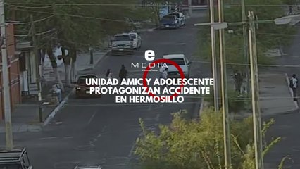 Video revela momento en que menor es atropellada por unidad AMIC en Hermosillo