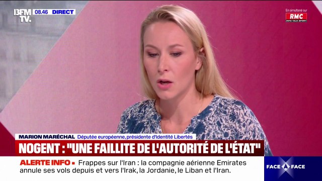 Marion Maréchal favorable à une privation (...) des aides sociales pour les parents d'enfants décrocheurs sur le plan scolaire voire qui sont délinquants