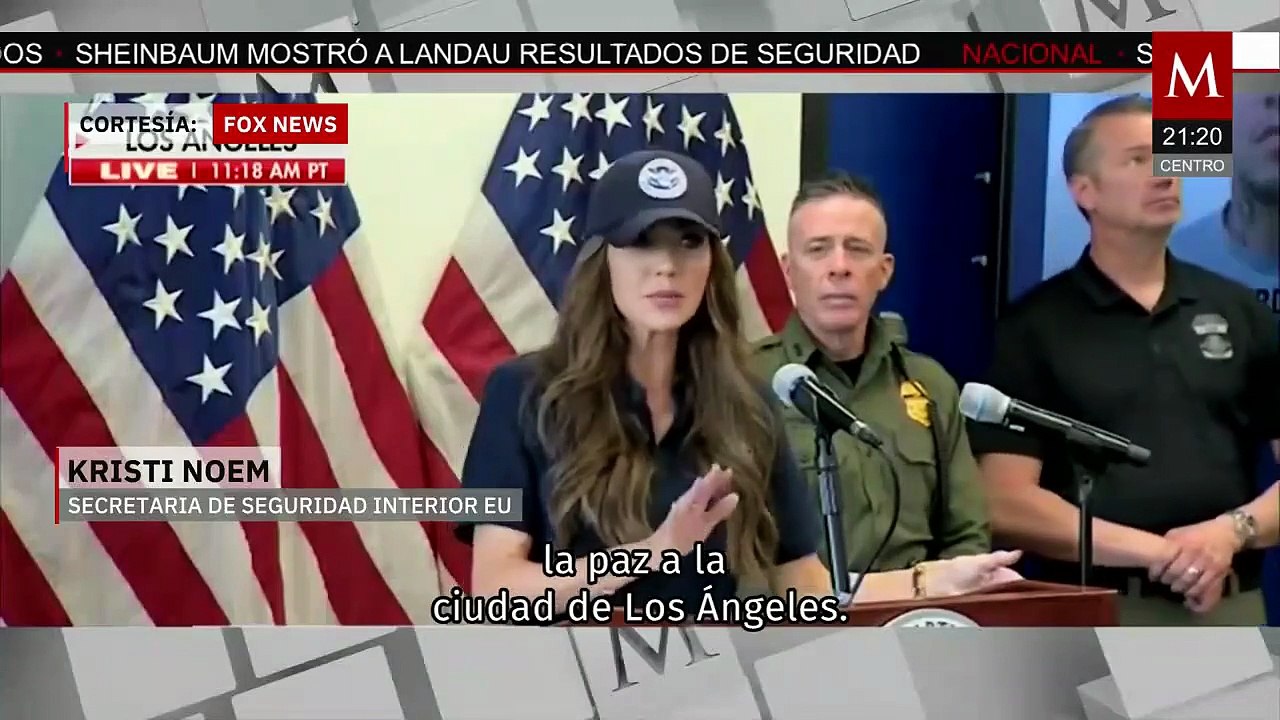 Senador por California es sacado a la fuerza de una conferencia de Kristi Noem. Elisa Alanís, 12 de junio