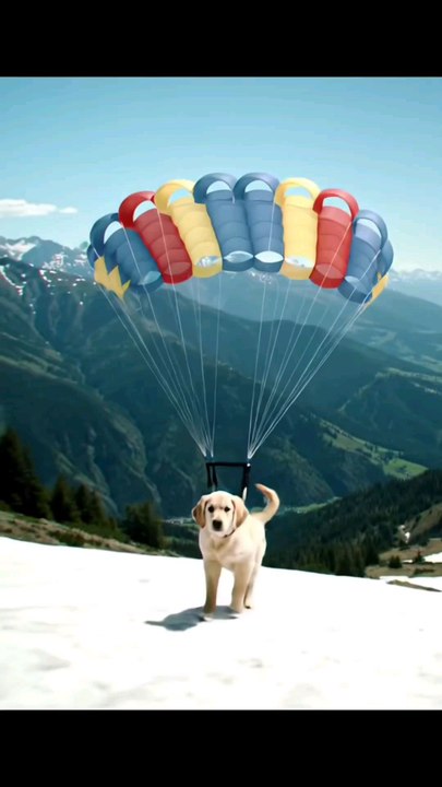 Puppy Crash Landing