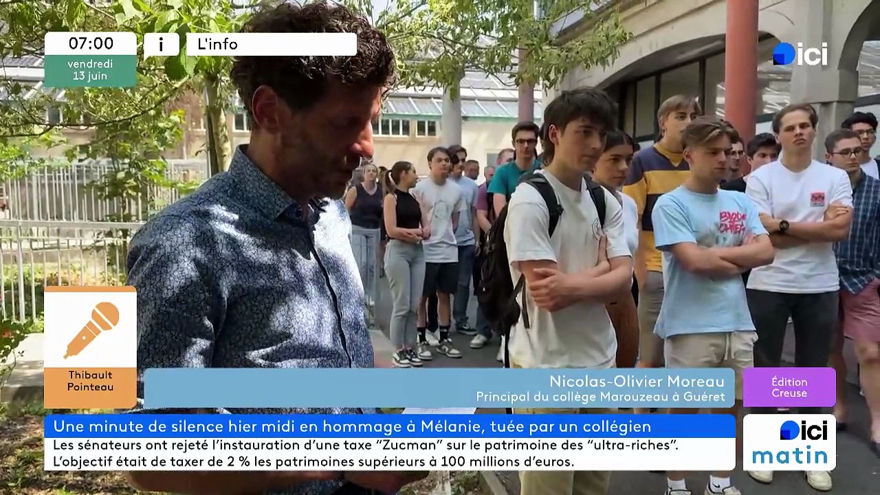 13/06/2025 - ici matin par ici Creuse en vidéo