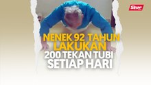 Nenek 92 tahun lakukan 200 tekan tubi setiap hari